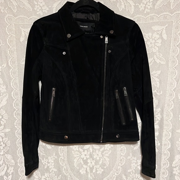 NWT Vero Moda Suede Leather Jacket - Picture 8 of 8